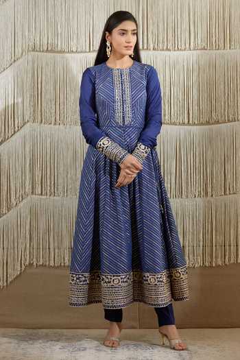 CHANDERI BROCADE ANARKALI