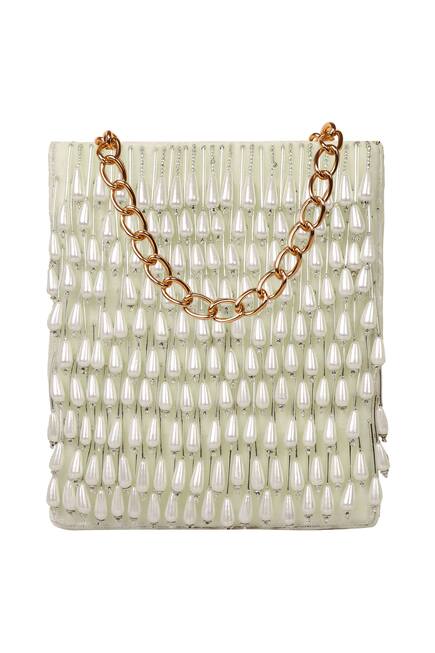 Pearl Embellished Sling Bag