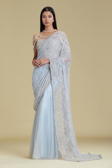Embellished Silk Lehenga Saree