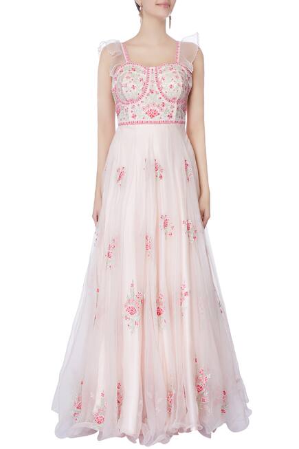 gown with flare hand