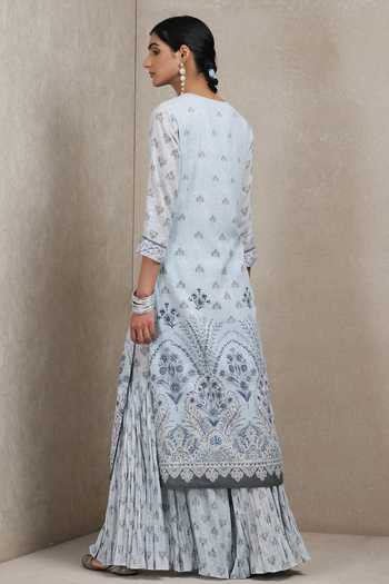 Buy Floral Print Kurta Sharara Set by Ritu Kumar at Aza Fashions