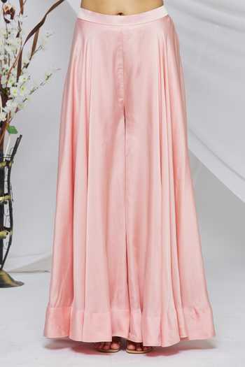 Burgurndy Cape And Sharara Set