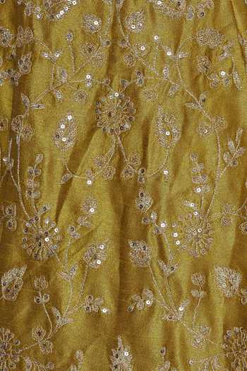 Animal Motif Zari Sequin Embroidered Lehenga with Dupatta
