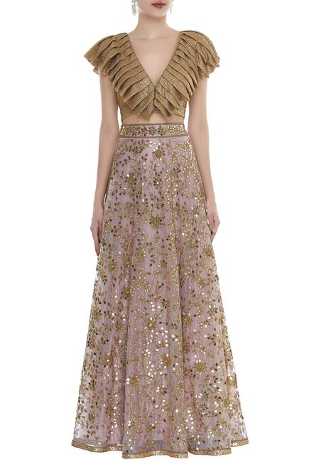mirror work lehenga online
