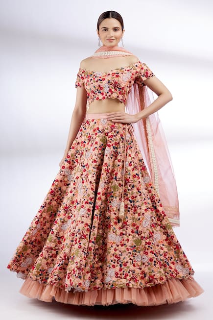 off shoulder lehenga online