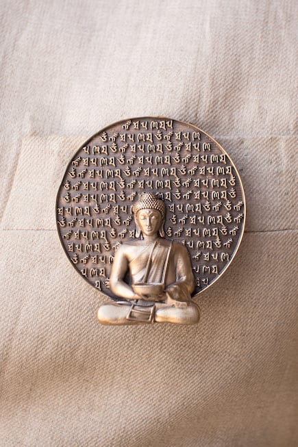 Buddha Brooch & Sui Generis Collar Tips Set
