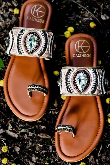 Allure Bead Embellished Sandals