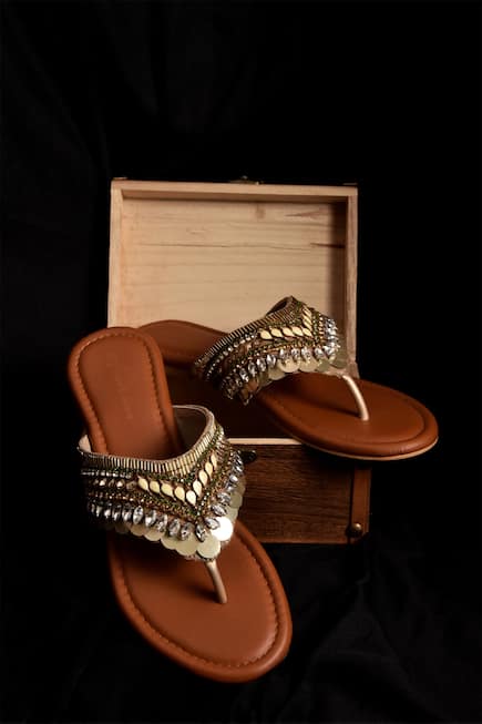 Gigi Sequin Embellished Sandals