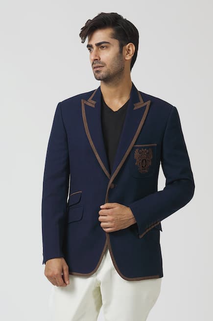Embroidered Blazer with Pant