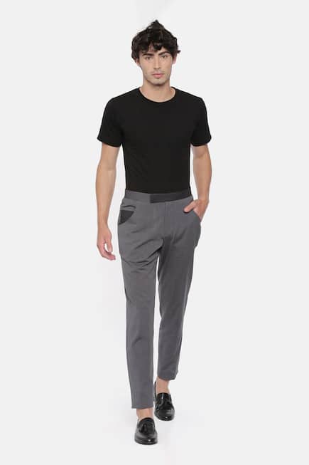 Cotton Patchwork Trousers