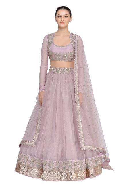 buy organza lehenga online