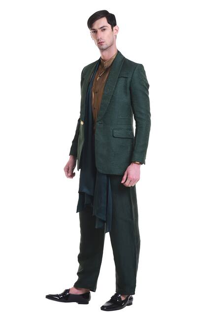 Textured suit & trouser set