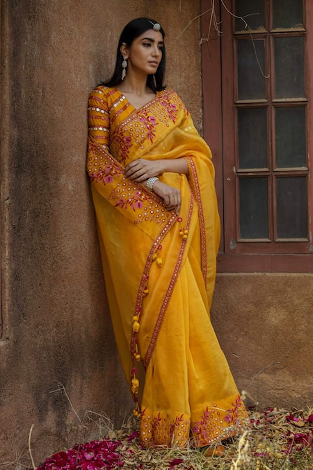 blouse for organza saree