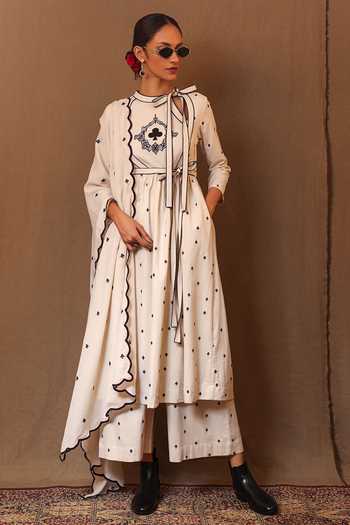 Off-White Club EMB Rakha Tunic Set (2 PCS)