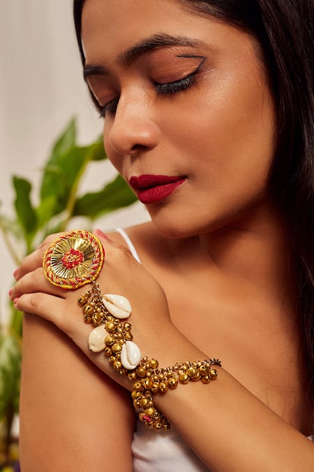 Kanyaadhan By Dhirajaayushi Ghungroo Embroidered Hathphool 