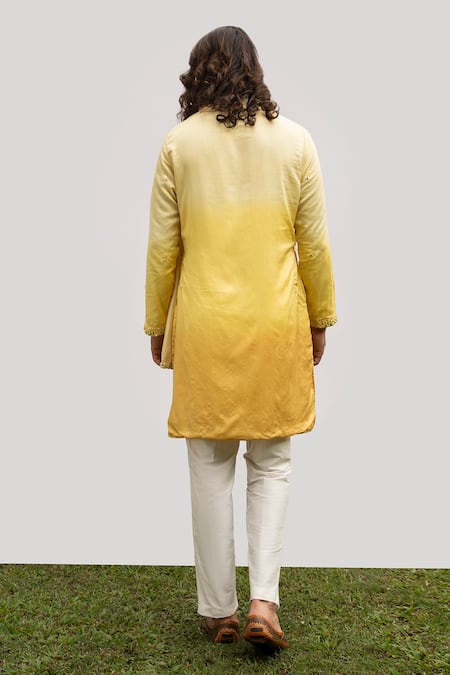 Kaka Calcutta Ombre Shaded Kurta Pyjama Pant Set 