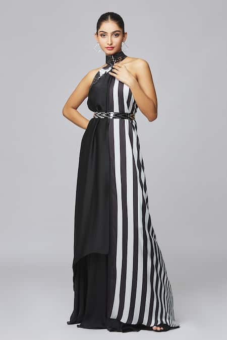 Strapless Striped Ball Gown | David's Bridal