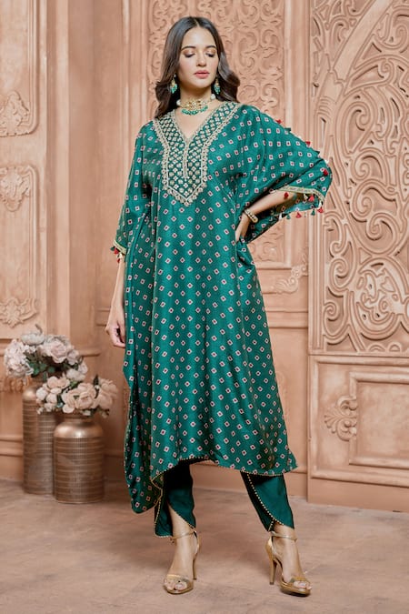 Aariyana Couture Printed Kurta And Tulip Pant Set 