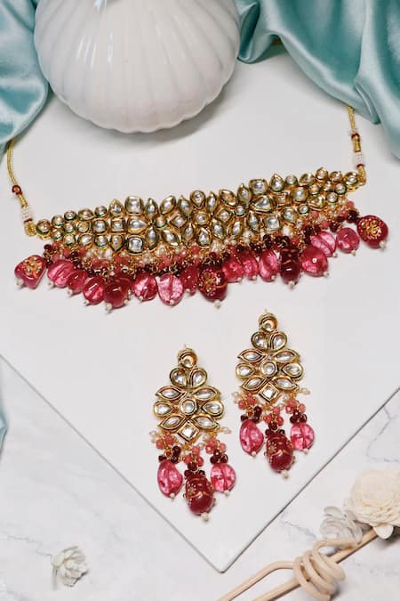 Ishhaara Kundan Embellished Choker Set 