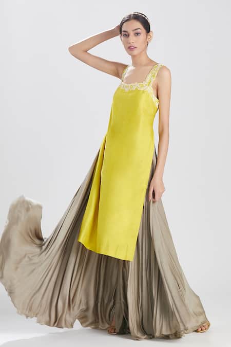 Megha Bansal Lima Strappy Kurta & Sharara Set 