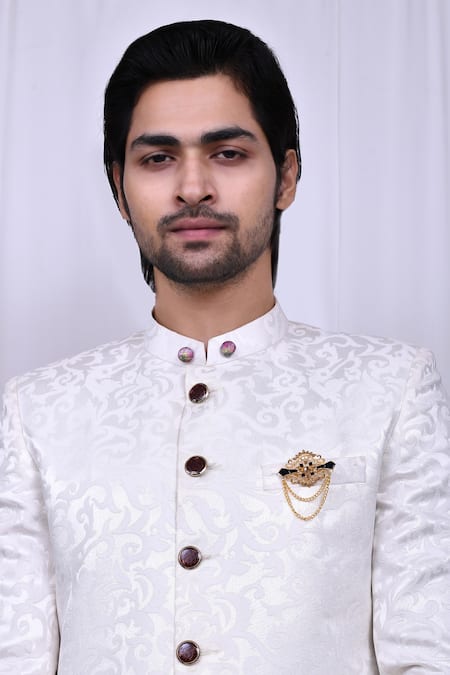 Buy Mens Black 4 Pc Jodhpuri Suit 6 Button Online in India - Etsy