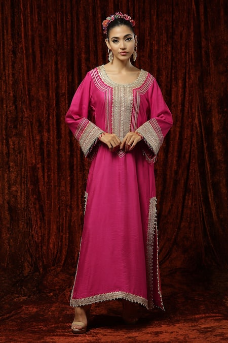 SHIKHAR SHARMA Silk Chanderi Kaftan 