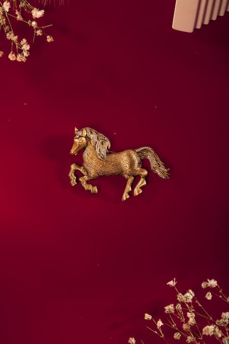 Cosa Nostraa Speed Saga Brass Brooch 