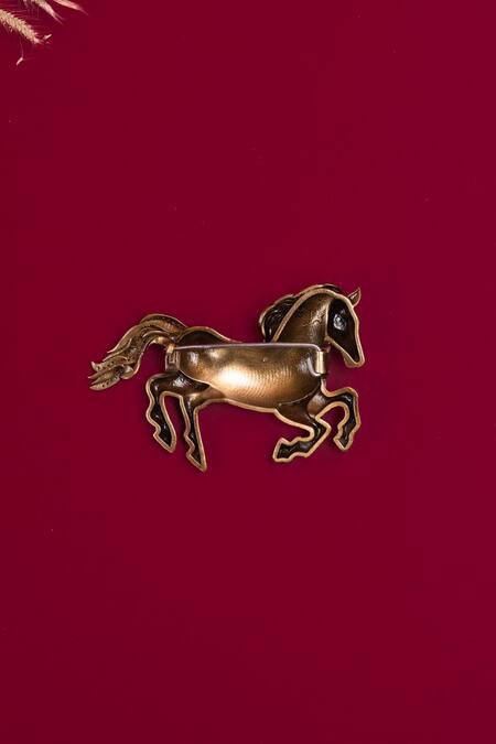 Cosa Nostraa Gold Speed Saga Brass Brooch Online at Aza Fashions Cosa Nostraa_Gold Speed Saga Brass Brooch _Online_at_Aza_Fashions