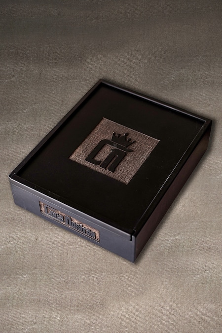 Cosa Nostraa_Gold Fireball Brass Carved Brooch Set Of 2 _at_Aza_Fashions