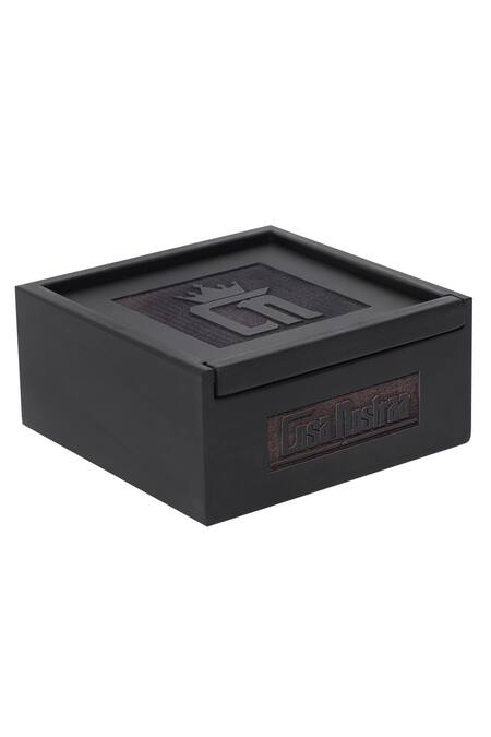 Cosa Nostraa Black Terminator Lapel Pin Set Of 2 at Aza Fashions Cosa Nostraa_Black Terminator Lapel Pin Set Of 2 _at_Aza_Fashions