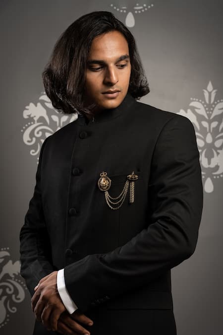 Dark Brown Color Imported Fabric Jodhpuri Suit | Ethnic wear designer, Dark  brown color, Brown color