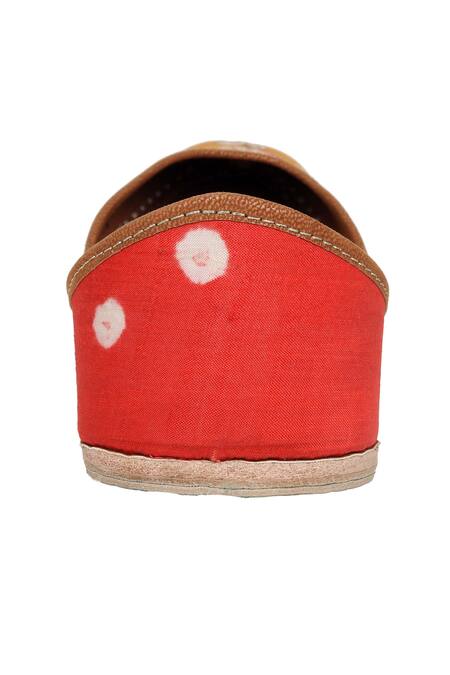 Shop_Imlee Jaipur_Yellow Embroidered Pittan Juttis _Online_at_Aza_Fashions