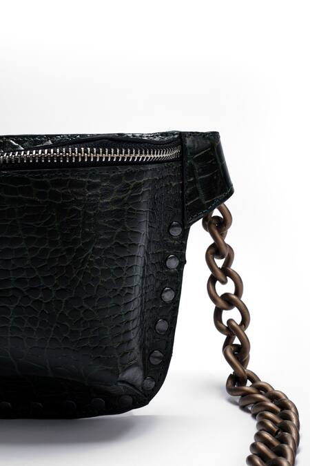 Trov Black Embossed Bag Online at Aza Fashions Trov_Black Embossed Bag _Online_at_Aza_Fashions