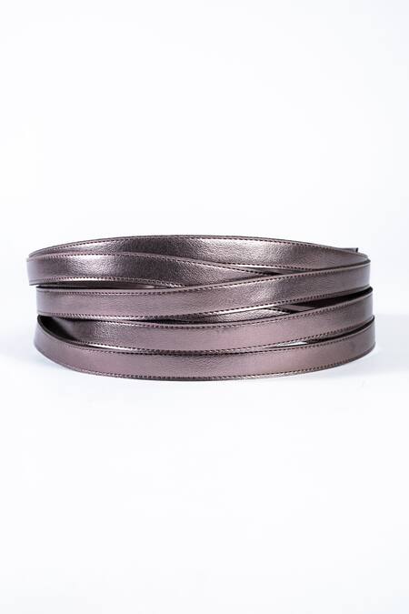 Trov Grey Blaze Criss Cross Strappy Belt Online at Aza Fashions Trov_Grey Blaze Criss Cross Strappy Belt _Online_at_Aza_Fashions