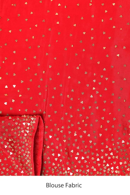 Buy_Two Sisters By Gyans_Pink Chiffon Swarovski And Embroidered Saree With Unstitched Blouse Fabric _Online_at_Aza_Fashions