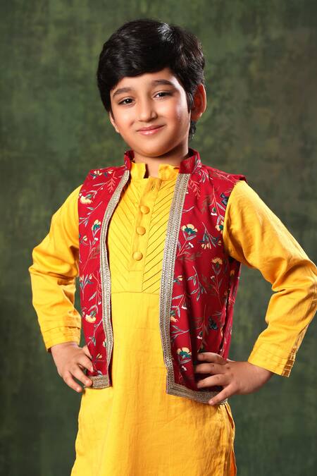 ELINA FASHION Men's Indian Cotton Kurta Pajama And Nehru Jacket (Waistcoat)  || Ethnic Wedding Diwali Puja Set - Walmart.com