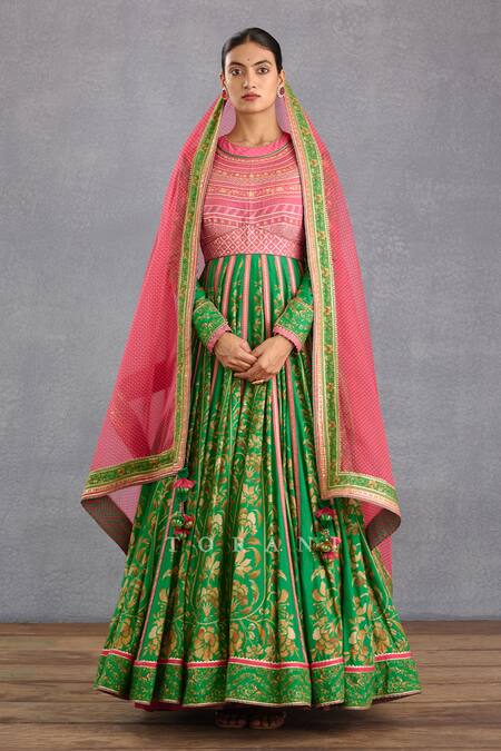 Torani_Green , , Rang Naaz Shehnaaz Anarkali With Dupatta _Online_at_Aza_Fashions