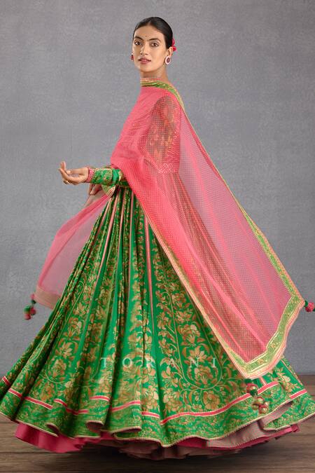 Torani_Green , , Rang Naaz Shehnaaz Anarkali With Dupatta _at_Aza_Fashions