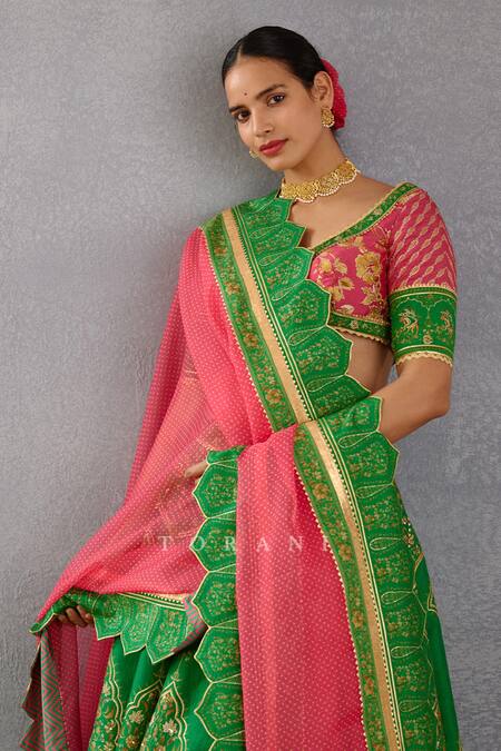 Torani Green , , Gota Rang Naaz Mahnaz Bridal Lehenga Set at Aza Fashions Torani_Green , , Gota Rang Naaz Mahnaz Bridal Lehenga Set _at_Aza_Fashions
