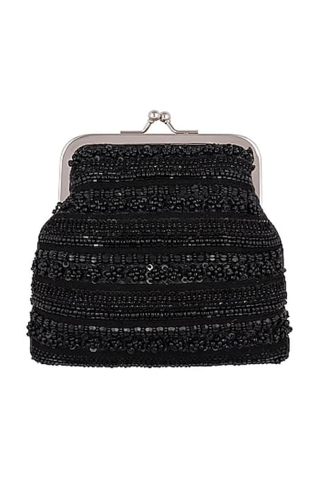 Clutch'D  Hand Embroidered Beaded Clutch 