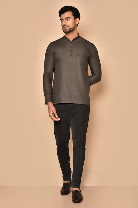 Aryavir Malhotra Straight Short Kurta 