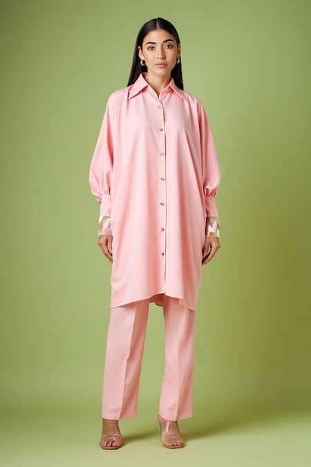 Aakaar Balloon Sleeve Kaftan & Pant Set 