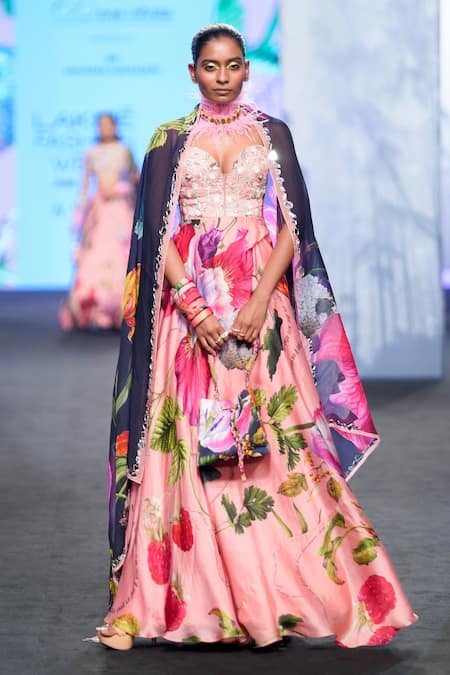 Mahima Mahajan Floral Print Anarkali With Dupatta 