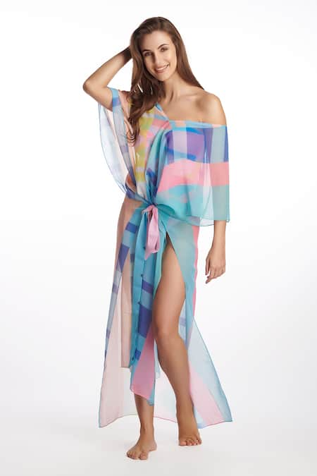 Kai Resortwear Pop Print Kaftan Cover Up 