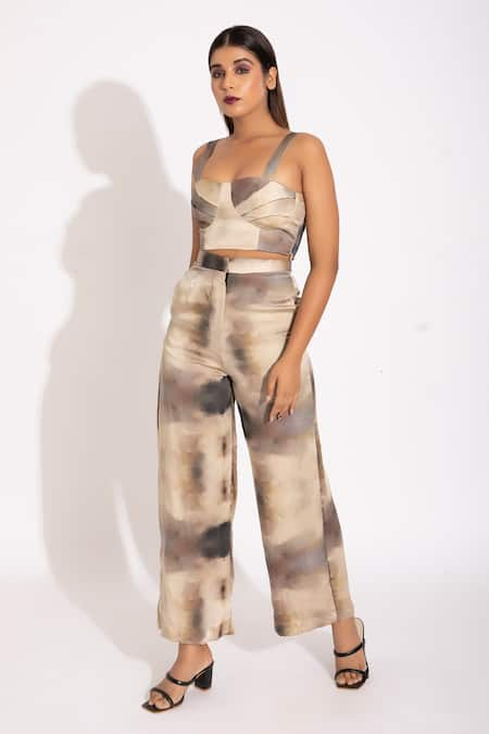 Studio Surbhi Abstract Pattern Bustier & Pant Set 