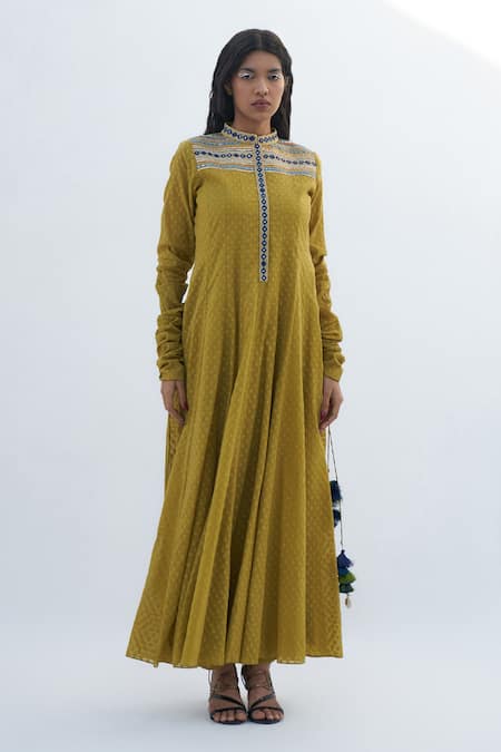 Nadima Saqib Floral Print & Embroidered Anarkali 