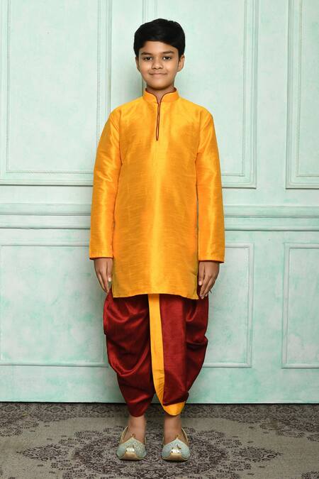 Dhoti with Contrast Border