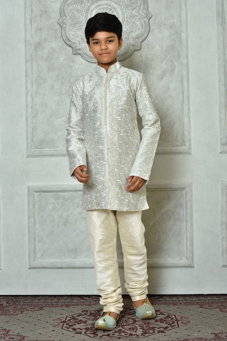 Arihant Rai Sinha Botanic Embroidered Kurta & Churidar Set 