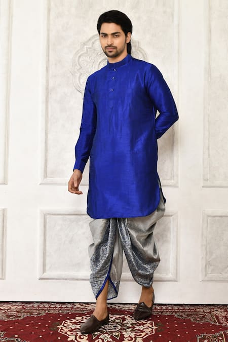 Arihant Rai Sinha Solid Full Sleeve Short Kurta 