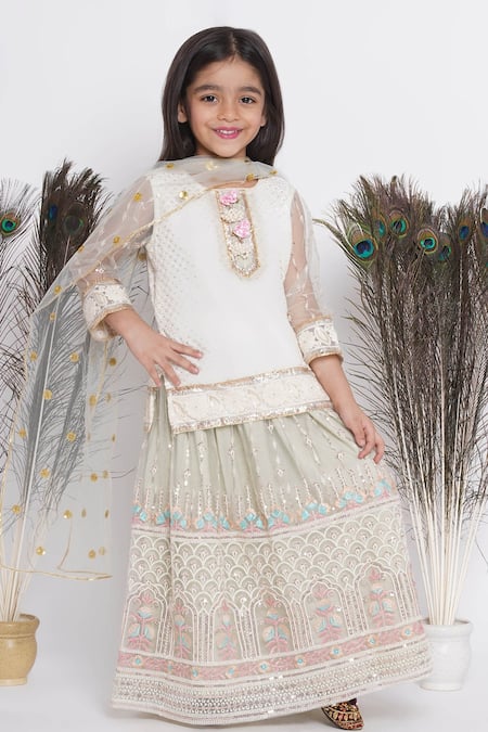 Little Bansi Sequin Embellished Lehenga Set 